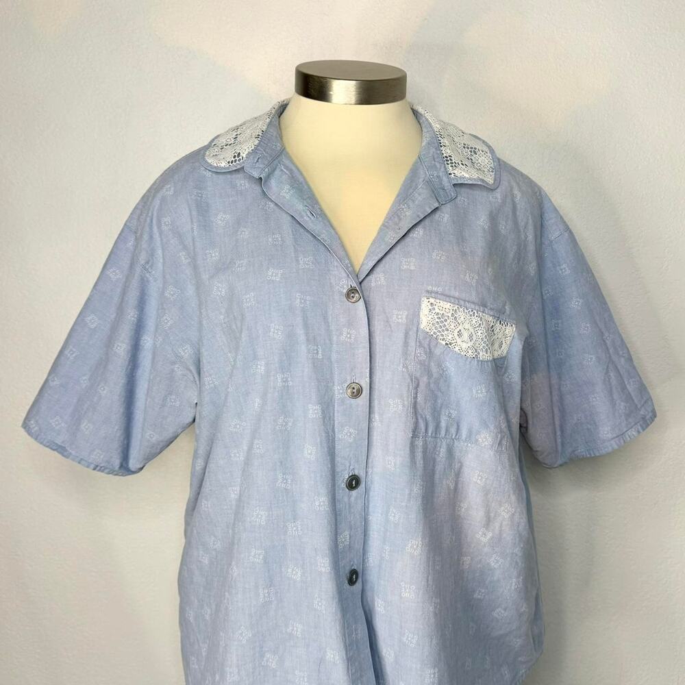Vintage denim button up shirt
